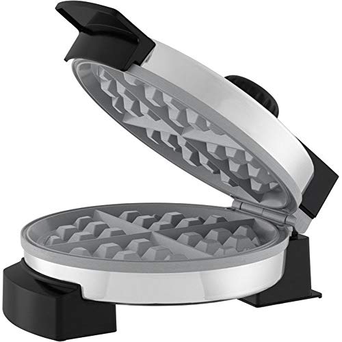 Oster Titanium Infused DuraCeramic Belgian Waffle Maker, Chrome (CKSTWF1502-TECO)